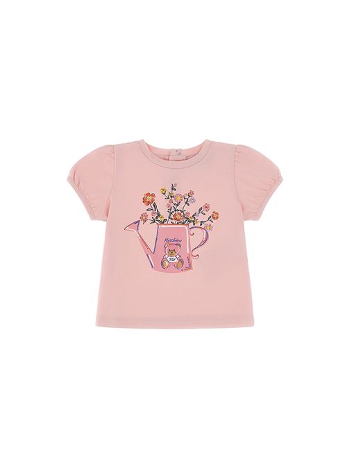 T-shirt, bambina, logata. MOSCHINO | MIM02B LBA1050209